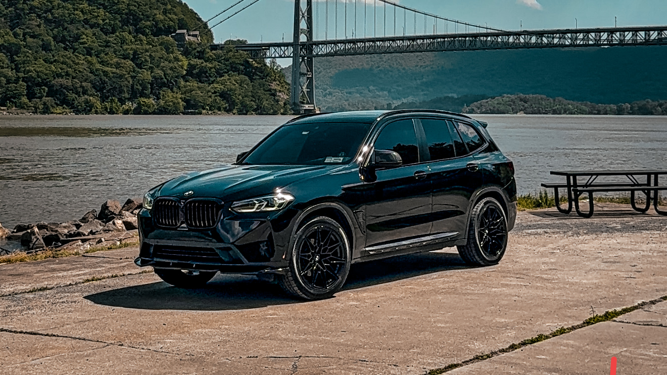 Black BMW X3 on GD-10 Nexus Web wheels in gloss black