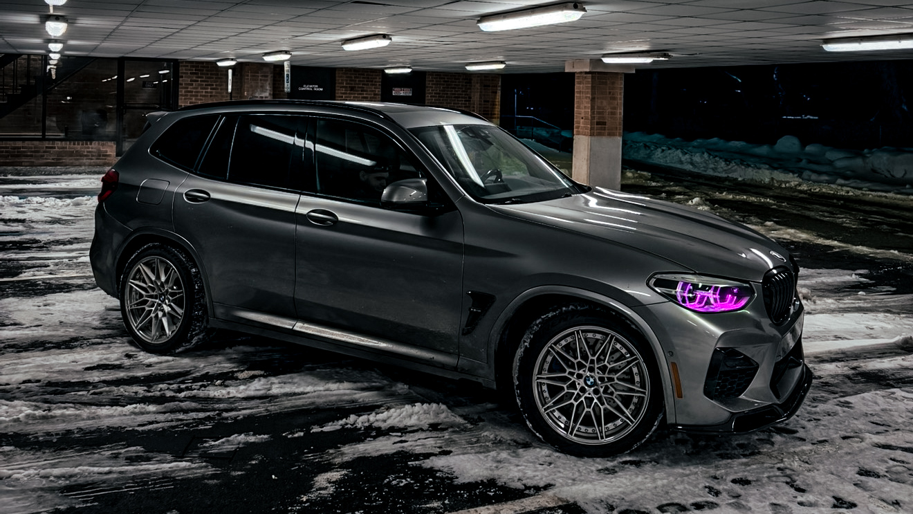 BMW X3 M Competition on forged multi-spoke wheels