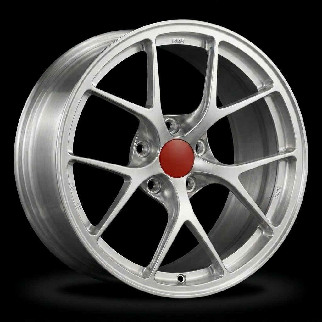 Track-R Brushed Silver / Crimson Cap